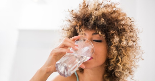 drinking water